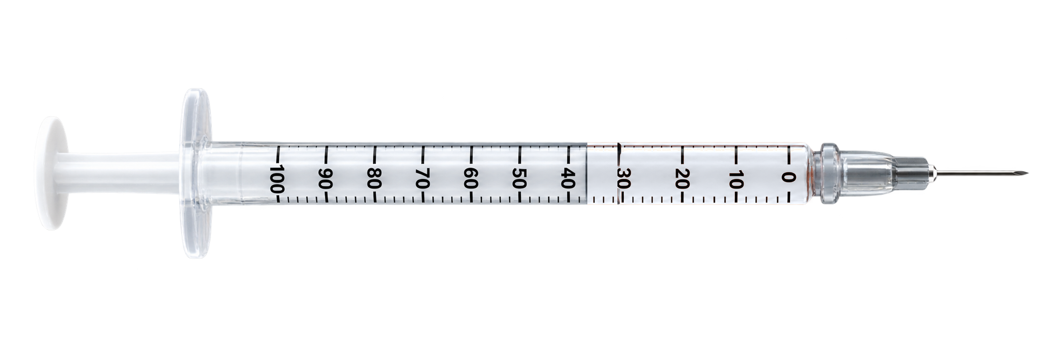 1 mL insulin syringe, U-100